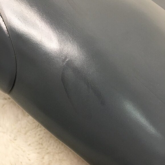 Hunter Women's Gray Glossy Tall Rain Boots Size 8 / 39 EU - Picture 4 of 16